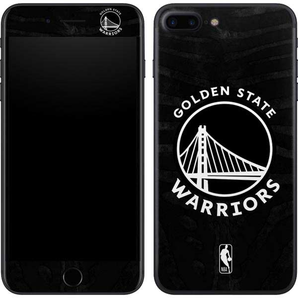 NBA Golden State Warriors Black Animal Print iPhone 8 Plus Skin