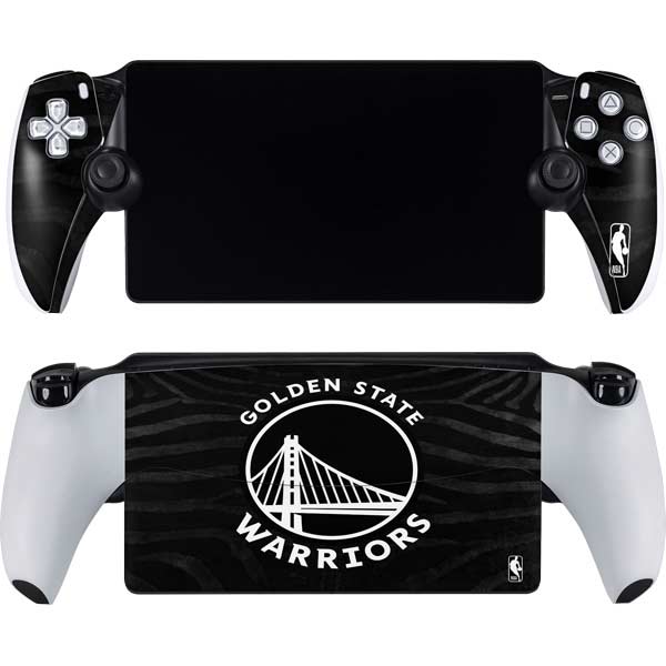 NBA Golden State Warriors Black Animal Print PlayStation PS5 Skins
