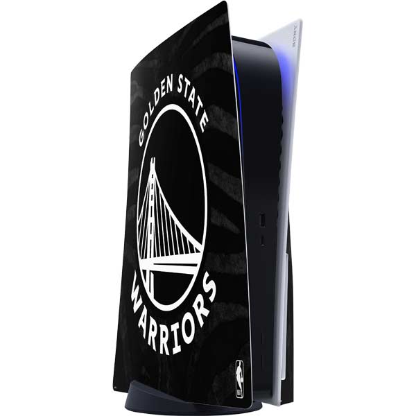 NBA Golden State Warriors Black Animal Print PlayStation PS5 Skins