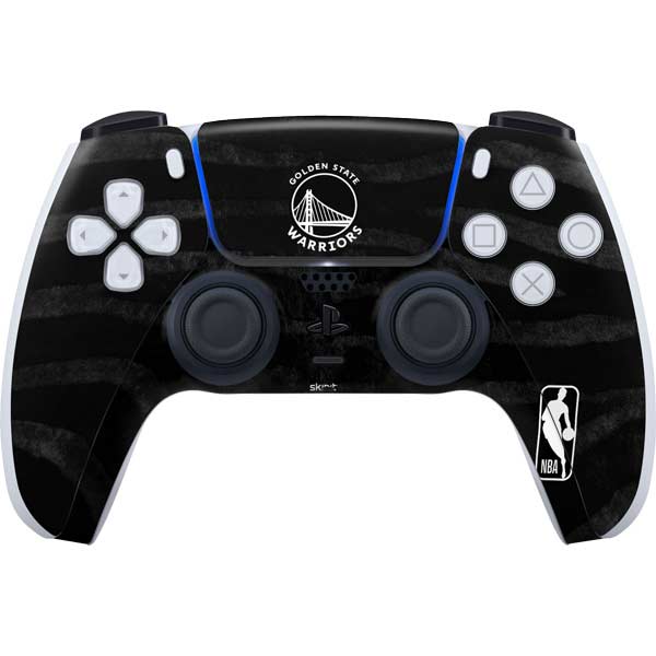 NBA Golden State Warriors Black Animal Print PlayStation PS5 Skins