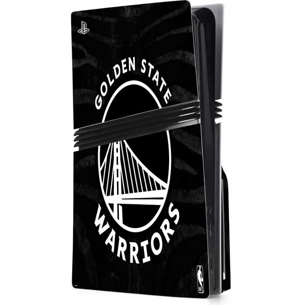 NBA Golden State Warriors Black Animal Print PlayStation PS5 Skins