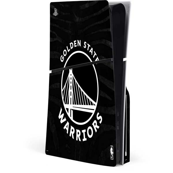 NBA Golden State Warriors Black Animal Print PlayStation PS5 Skins