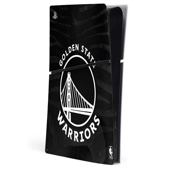NBA Golden State Warriors Black Animal Print PlayStation PS5 Skins