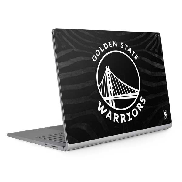 NBA Golden State Warriors Black Animal Print Surface Book 2 15in Skin