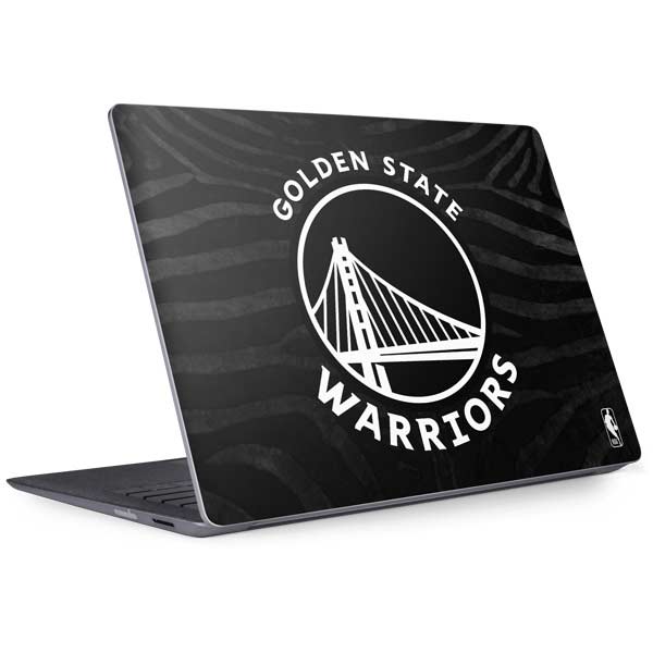 NBA Golden State Warriors Black Animal Print Surface Laptop 2 Skin