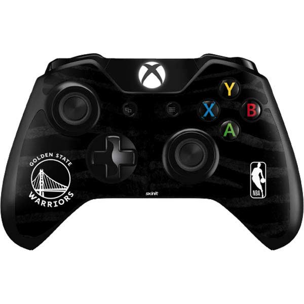 NBA Golden State Warriors Black Animal Print Xbox One Controller Skin