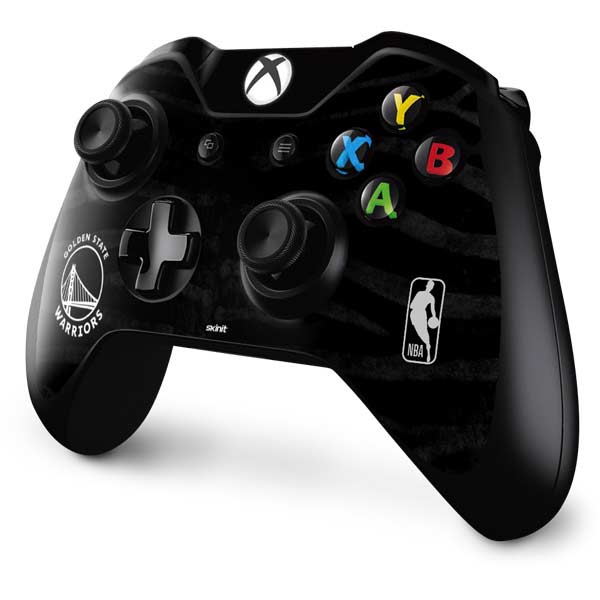 NBA Golden State Warriors Black Animal Print Xbox One Controller Skin
