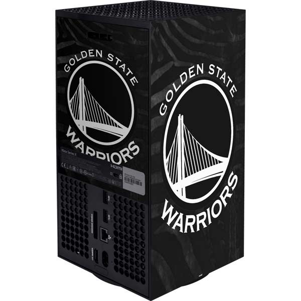 NBA Golden State Warriors Black Animal Print Xbox Series X Bundle Skin