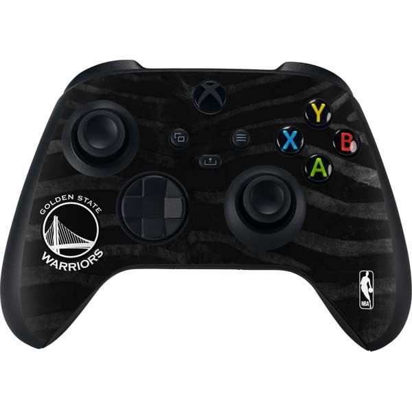 NBA Golden State Warriors Black Animal Print Xbox Series X Bundle Skin