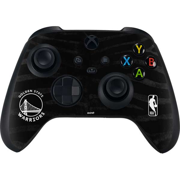 NBA Golden State Warriors Black Animal Print Xbox Series X Skins
