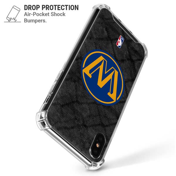 NBA Golden State Warriors Dark Rust iPhone X/XS Clear Case
