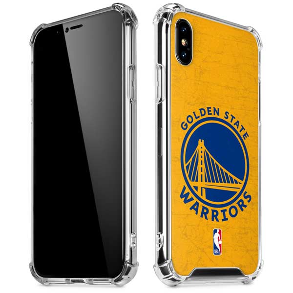 NBA Golden State Warriors Distressed iPhone X/XS Clear Case