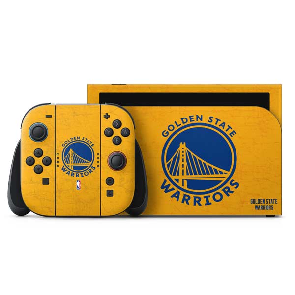 NBA Golden State Warriors Distressed Nintendo Switch 2 (2025) with Joy-Con Skin
