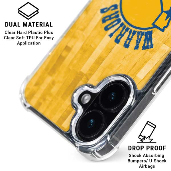 NBA Golden State Warriors Hardwood Classics iPhone 17 Clear Case