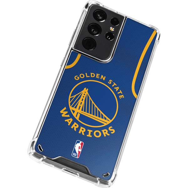 NBA Golden State Warriors Jersey Galaxy S21 Ultra 5G Clear Case