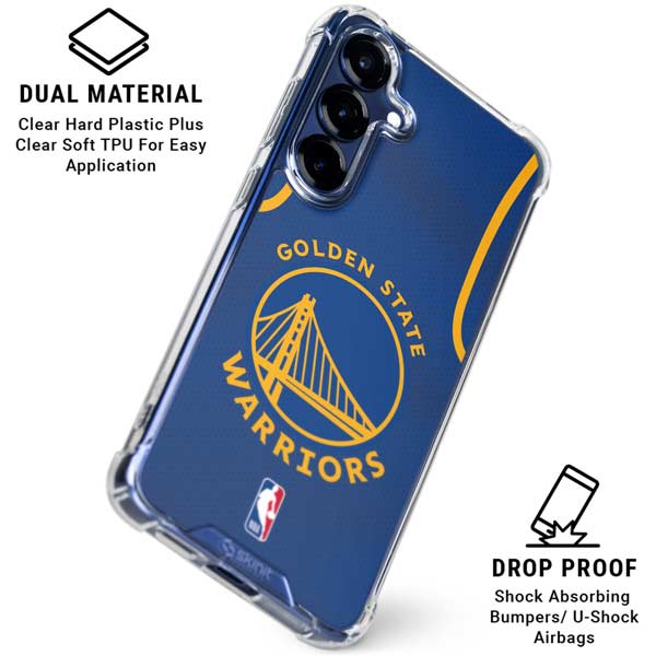 NBA Golden State Warriors Jersey Galaxy S25 Plus Clear Case