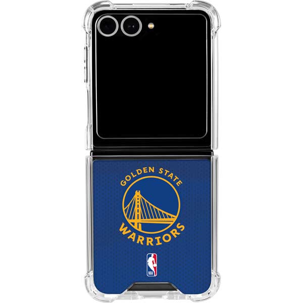 NBA Golden State Warriors Jersey Galaxy Z Flip7 Clear Case