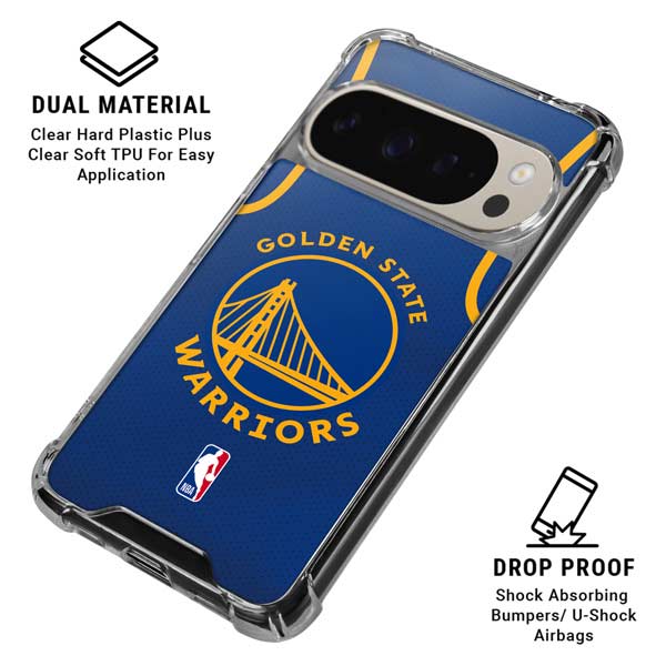 NBA Golden State Warriors Jersey Pixel 9 Pro XL Clear Case