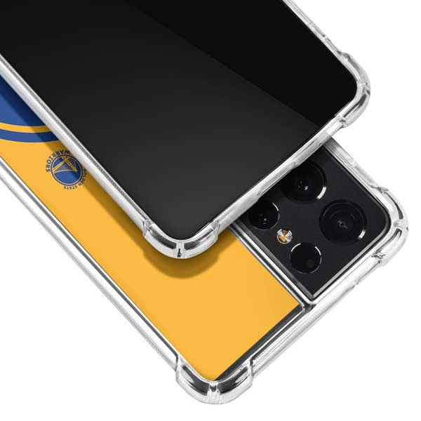 NBA Golden State Warriors Large Logo Galaxy S21 Ultra 5G Clear Case