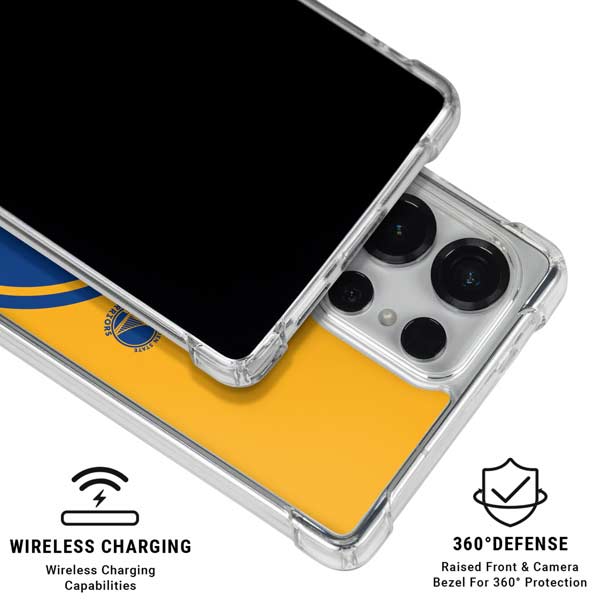 NBA Golden State Warriors Large Logo Galaxy S25 Ultra Clear Case
