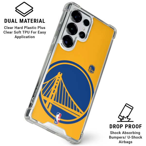 NBA Golden State Warriors Large Logo Galaxy S25 Ultra Clear Case
