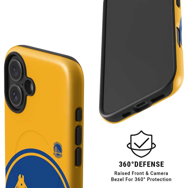 NBA Golden State Warriors Large Logo iPhone 16 Magsafe Impact Case