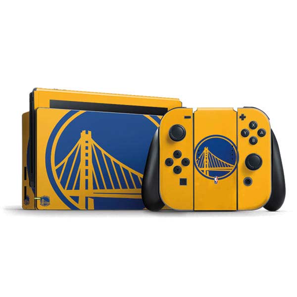 NBA Golden State Warriors Large Logo Nintendo Skins