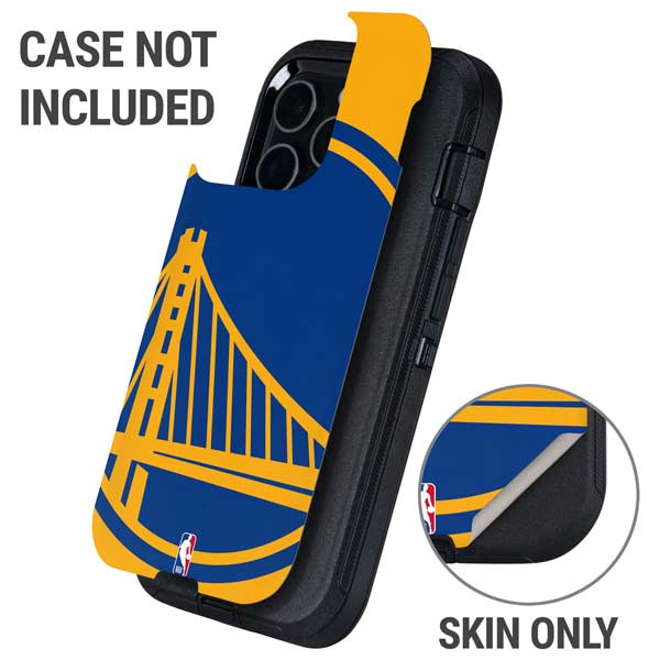 NBA Golden State Warriors Large Logo Otterbox Defender iPhone Skin