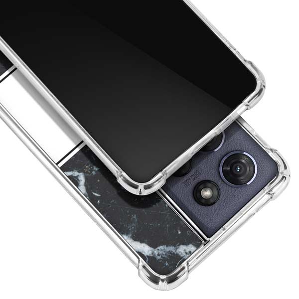 NBA Golden State Warriors Marble Moto G Play 5G (2025) Clear Case