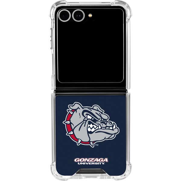 Gonzaga University Bulldog Logo Galaxy Z Flip7 Clear Case