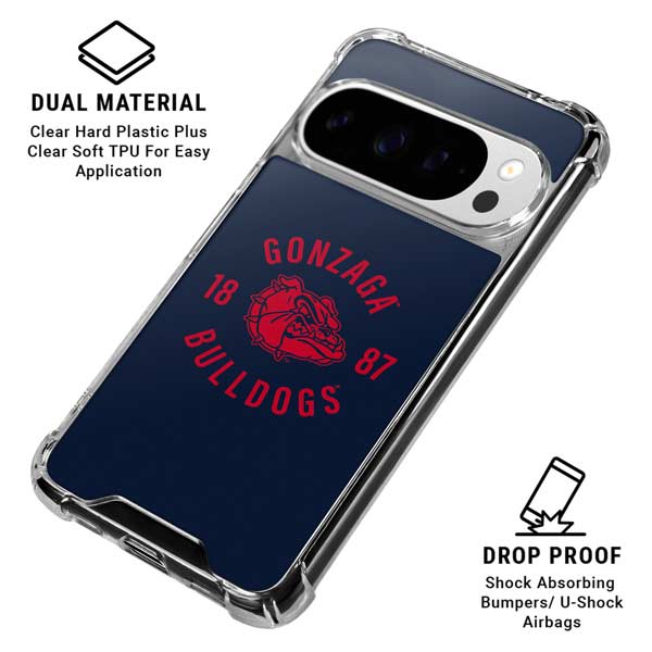 Gonzaga University Bulldogs 1887 Google Pixel 10 Pro Clear Case