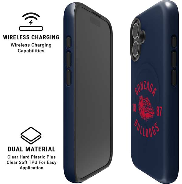 Gonzaga University Bulldogs 1887 iPhone 16 Plus Magsafe Impact Case