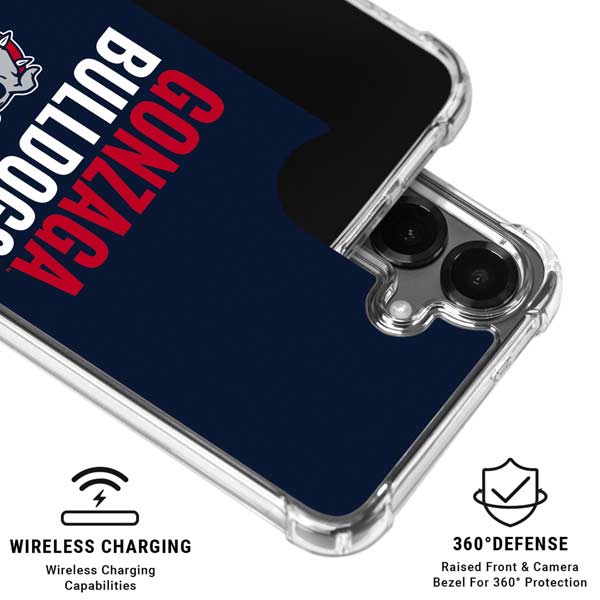 Gonzaga University Bulldogs Bold Galaxy S26 Clear Case
