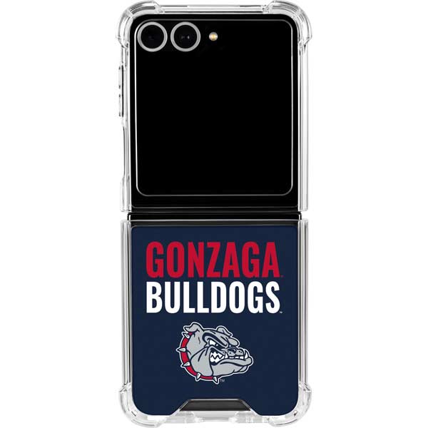 Gonzaga University Bulldogs Bold Galaxy Z Flip7 Clear Case