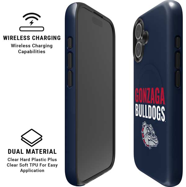 Gonzaga University Bulldogs Bold iPhone 16 Magsafe Impact Case