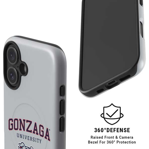 Gonzaga University Collegiate Text iPhone 16 Magsafe Impact Case