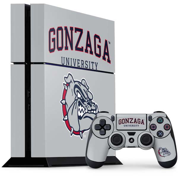 Gonzaga University Collegiate Text PlayStation PS4 Skins