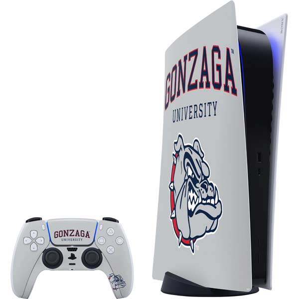 Gonzaga University Collegiate Text PlayStation PS5 Skins
