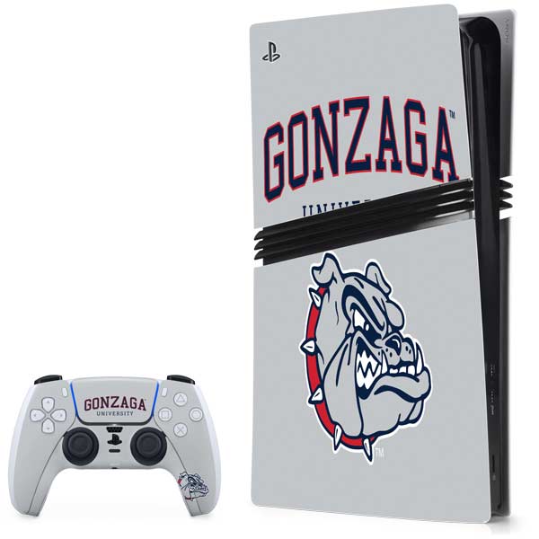 Gonzaga University Collegiate Text PlayStation PS5 Skins