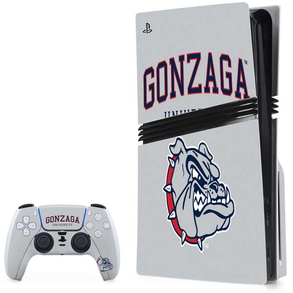 Gonzaga University Collegiate Text PlayStation PS5 Skins