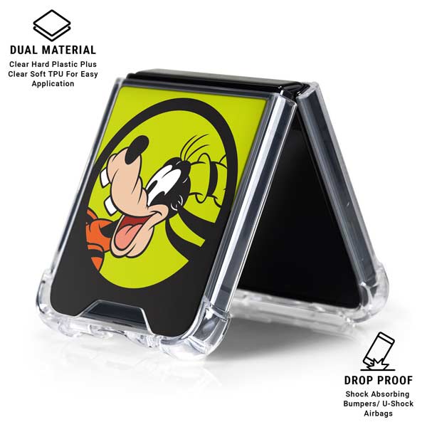 Disney Friends Goofy Galaxy Z Flip7 Clear Case