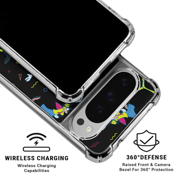 Disney Goofy Movie Pattern Google Pixel 10 Pro XL Clear Case