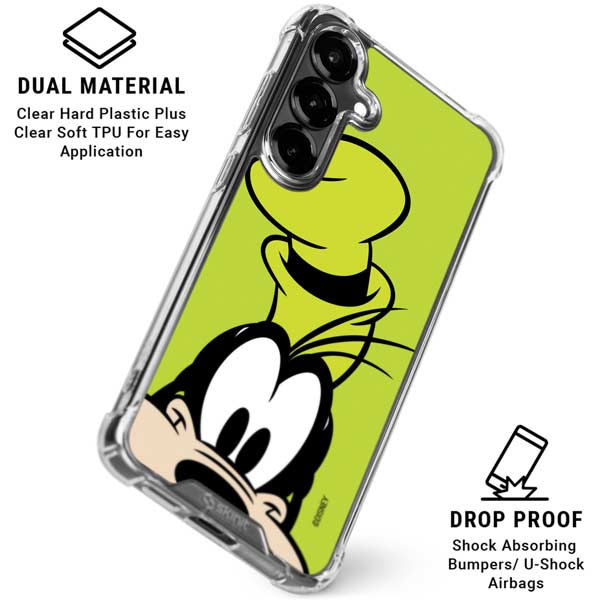 Disney Friends Goofy Up Close Galaxy S26 Clear Case