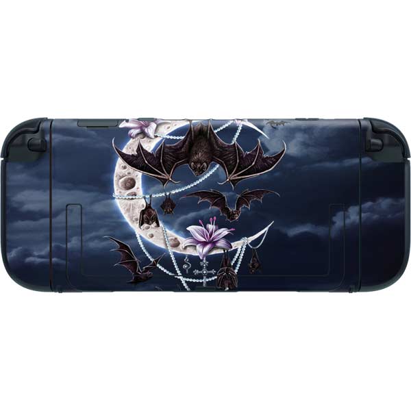 Gothic Moon with Bats and Flowers by Sarah Richter Nintendo Switch 2 (2025) with Joy-Con Skin