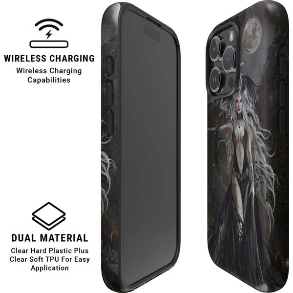 Gothic Princess with Silver Dragon by Nene Thomas iPhone 16 Pro Magsafe Impact Case