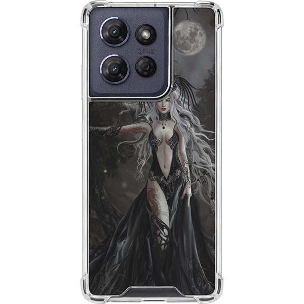 Gothic Princess with Silver Dragon by Nene Thomas Moto G 5G (2025) Clear Case