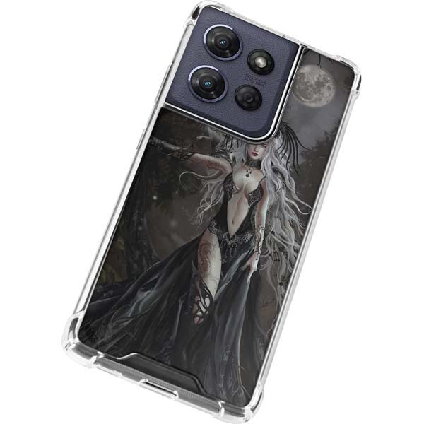 Gothic Princess with Silver Dragon by Nene Thomas Moto G 5G (2025) Clear Case