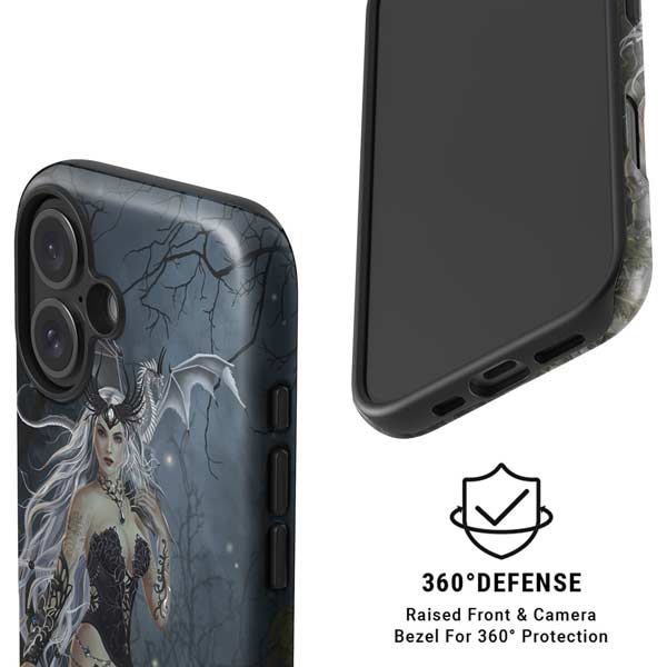 Gothic Queen with Silver Dragon by Nene Thomas iPhone 16 Magsafe Impact Case