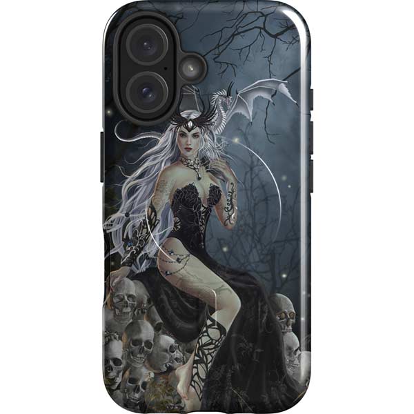 Gothic Queen with Silver Dragon by Nene Thomas iPhone 16 Plus Magsafe Impact Case