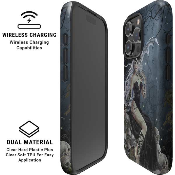 Gothic Queen with Silver Dragon by Nene Thomas iPhone 16 Pro Max Magsafe Impact Case